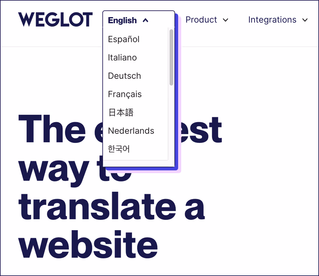Weglot 切换器