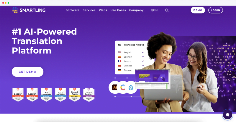 Smartling homepage