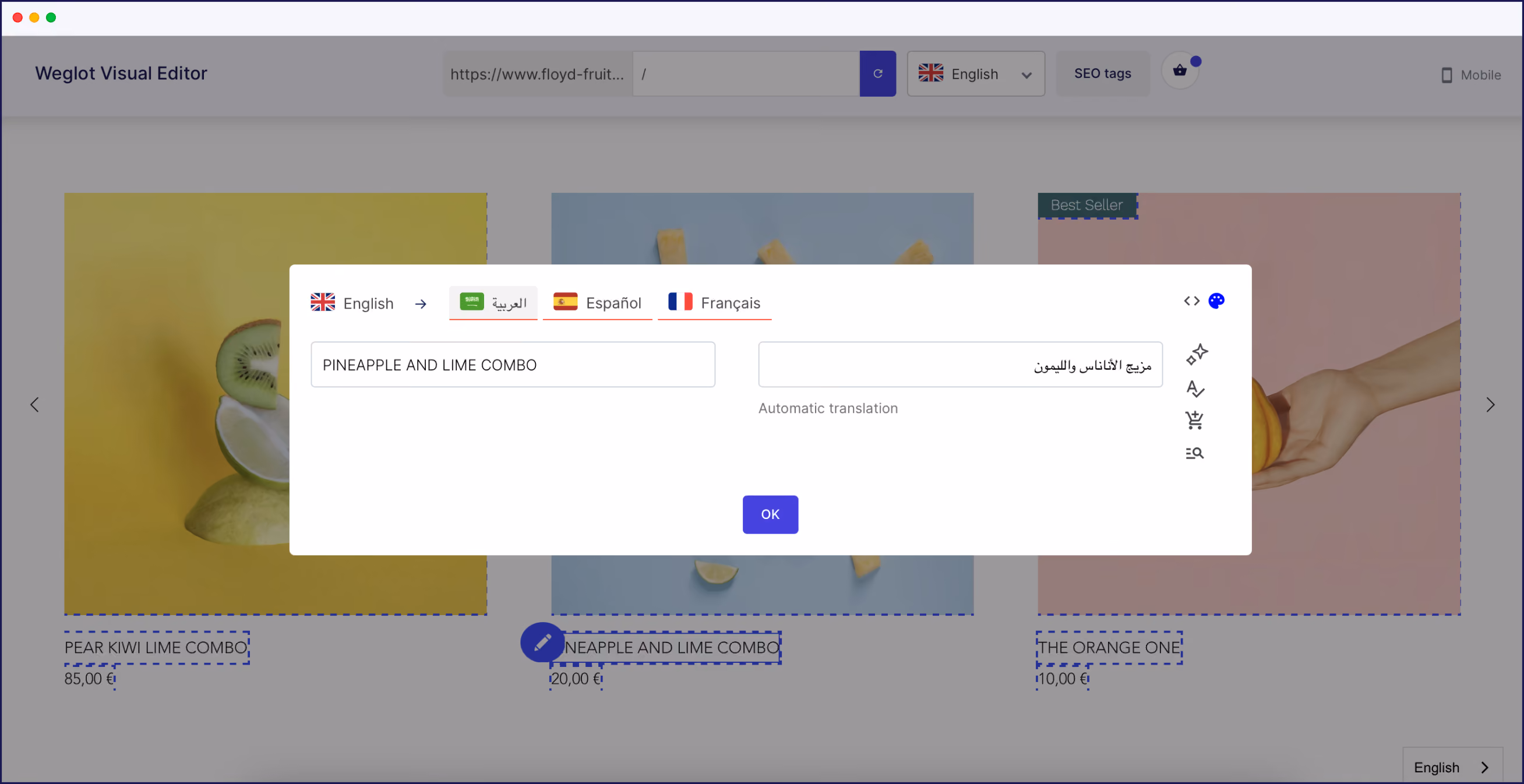Improve your translation quality with Weglot's Visual Editor