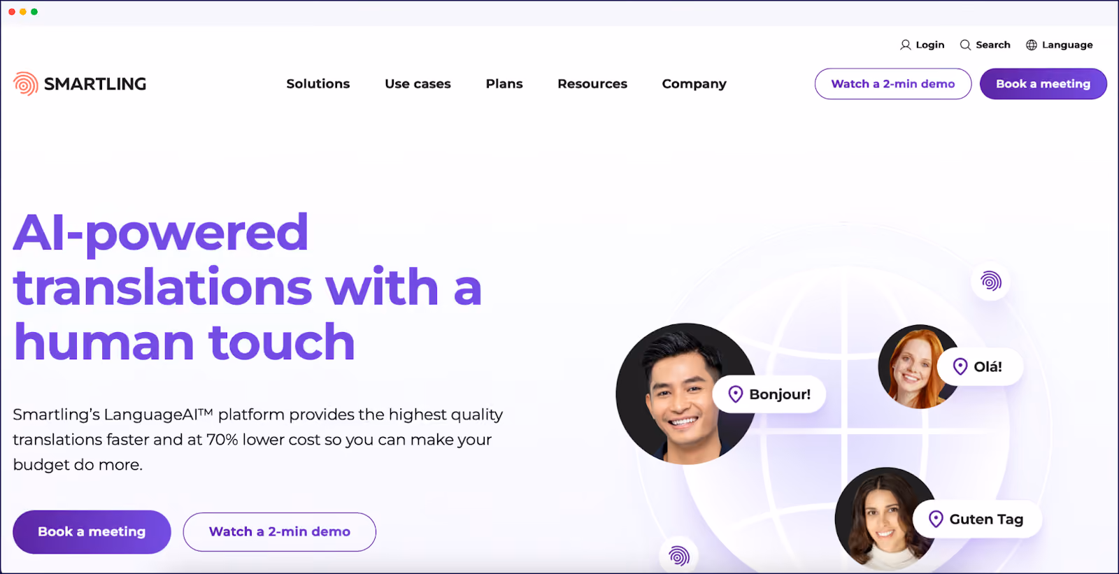 Smartling homepage