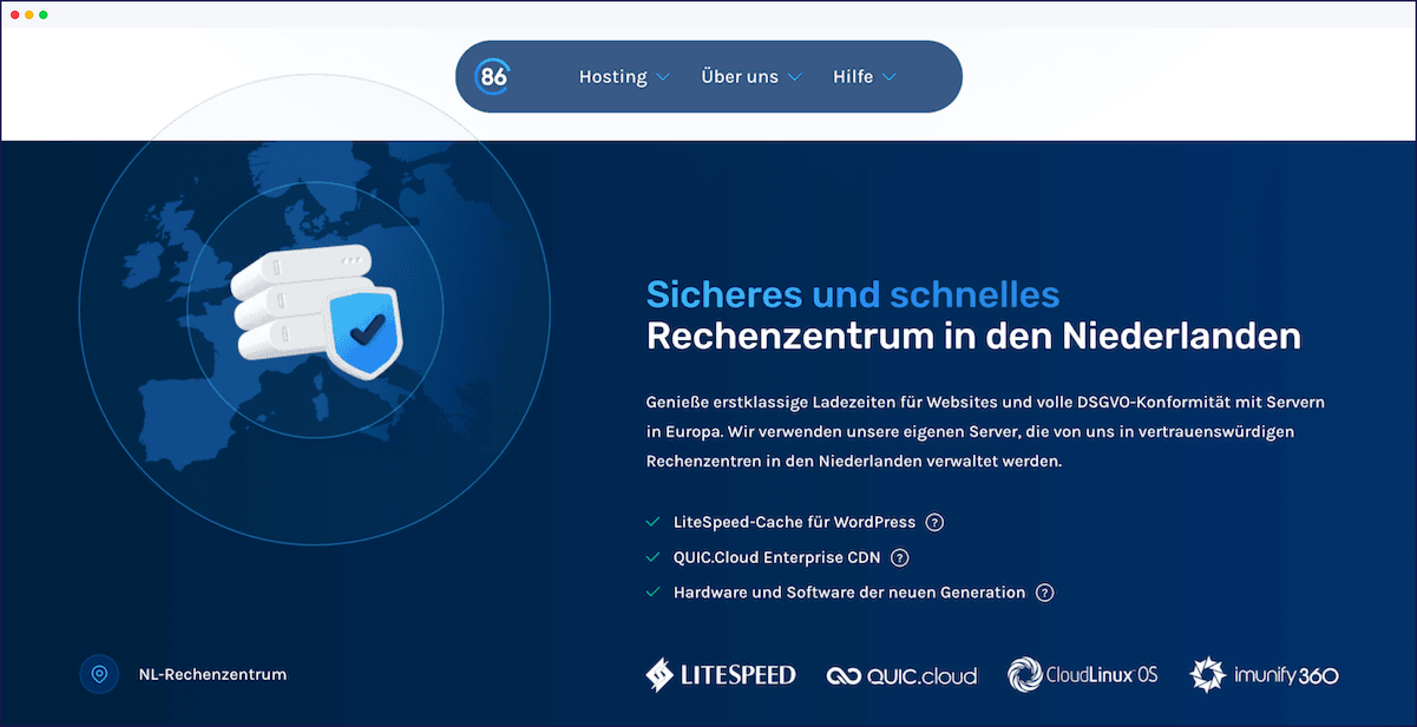 A website showing German language translations that are longer than the text in English