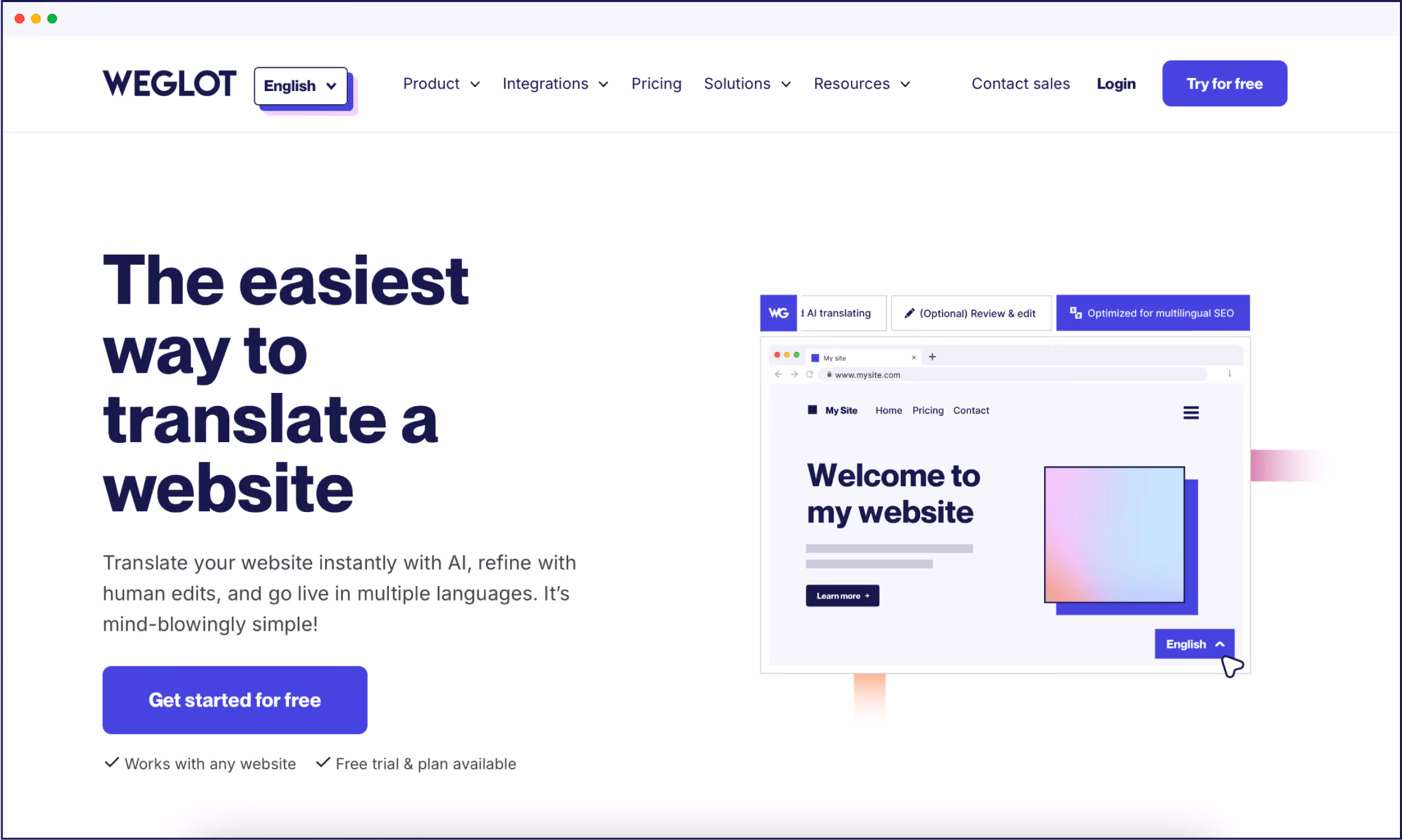 Weglot homepage