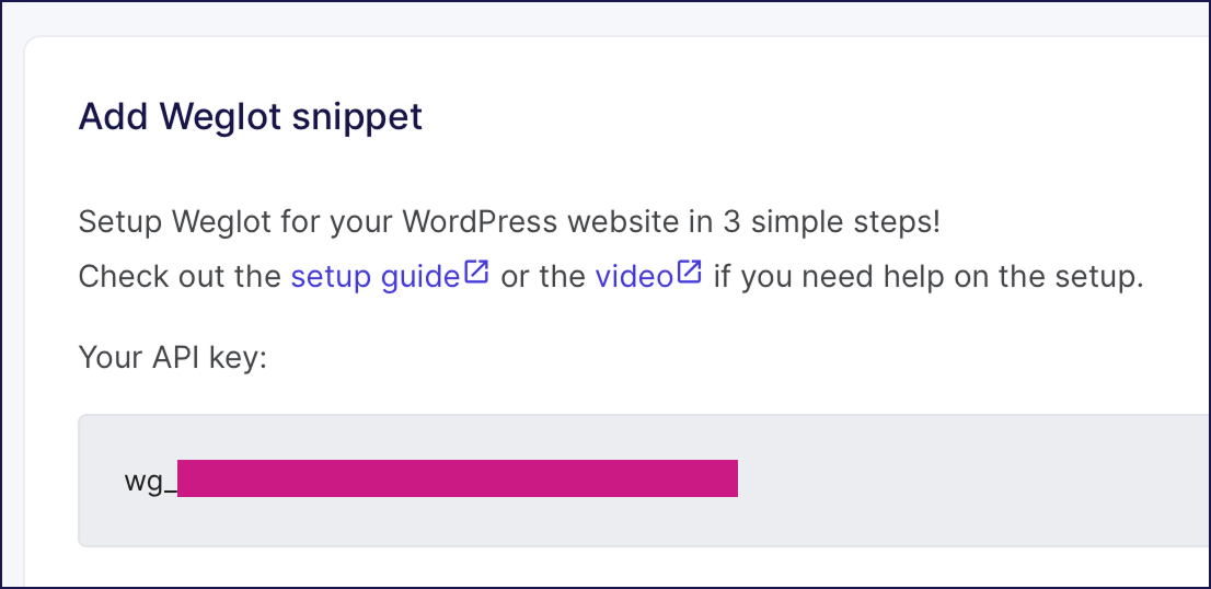 Ajouter lesnippet Weglot 