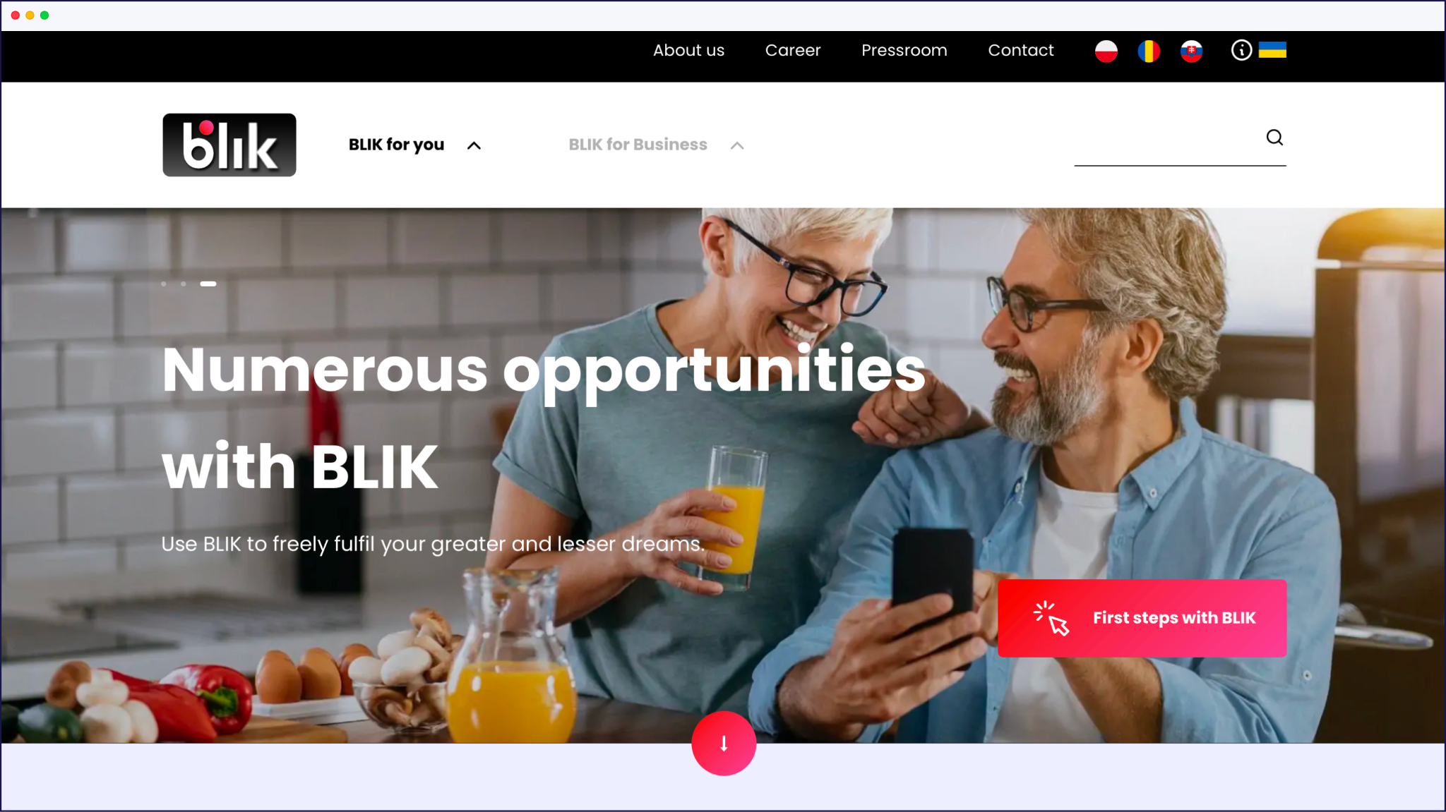 BLIK homepage