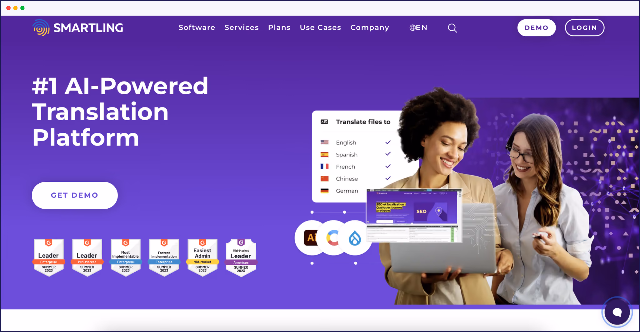 Smartling homepage