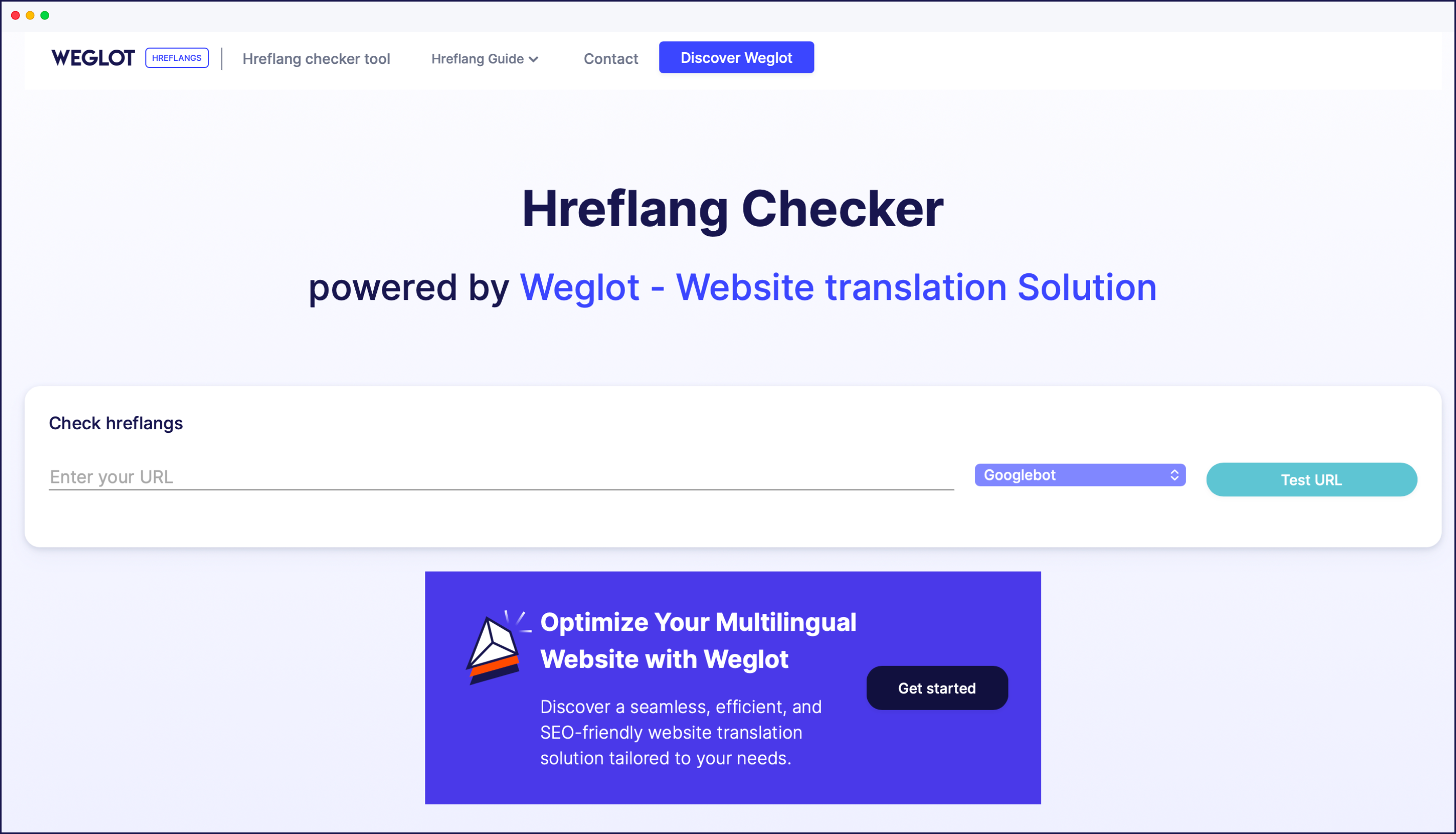 Weglot's Hreflang Checker