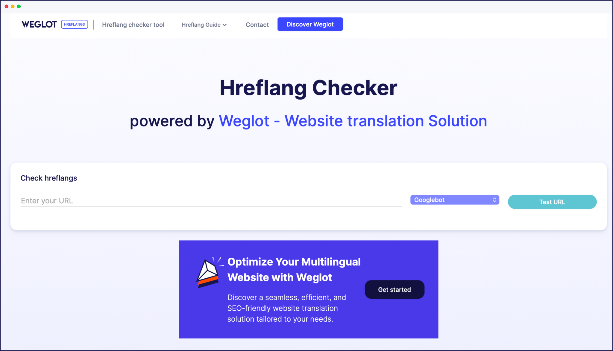 Weglot’s Hreflang Checker 
