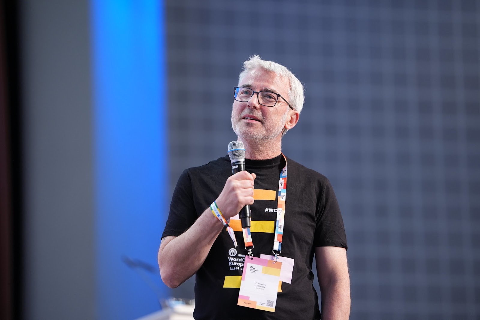 Francesco on stage during WCEU 2025 in Basel
