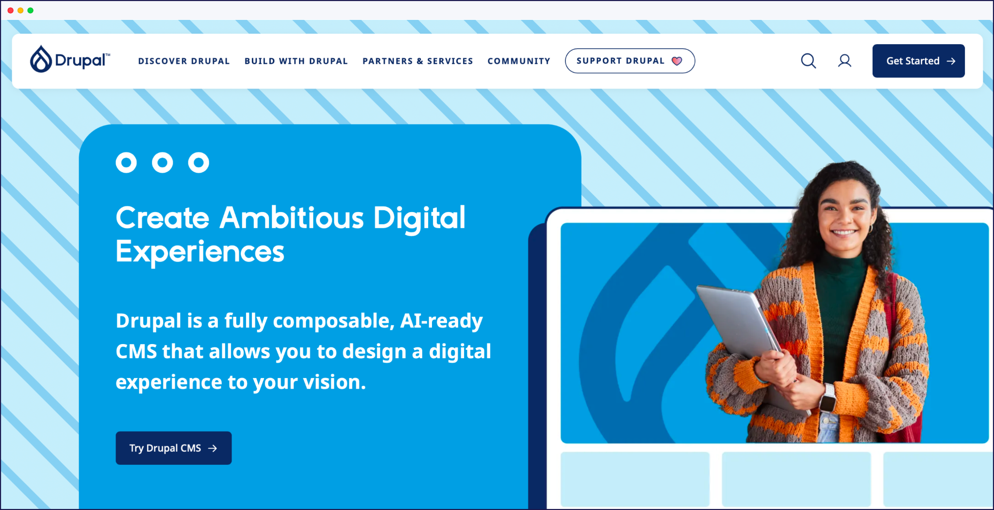 الصفحة الرئيسية لدروبال