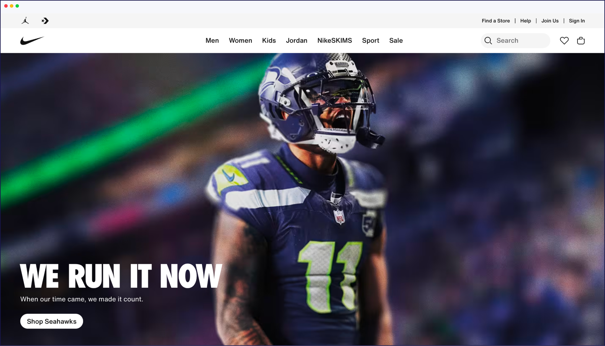Nike US site