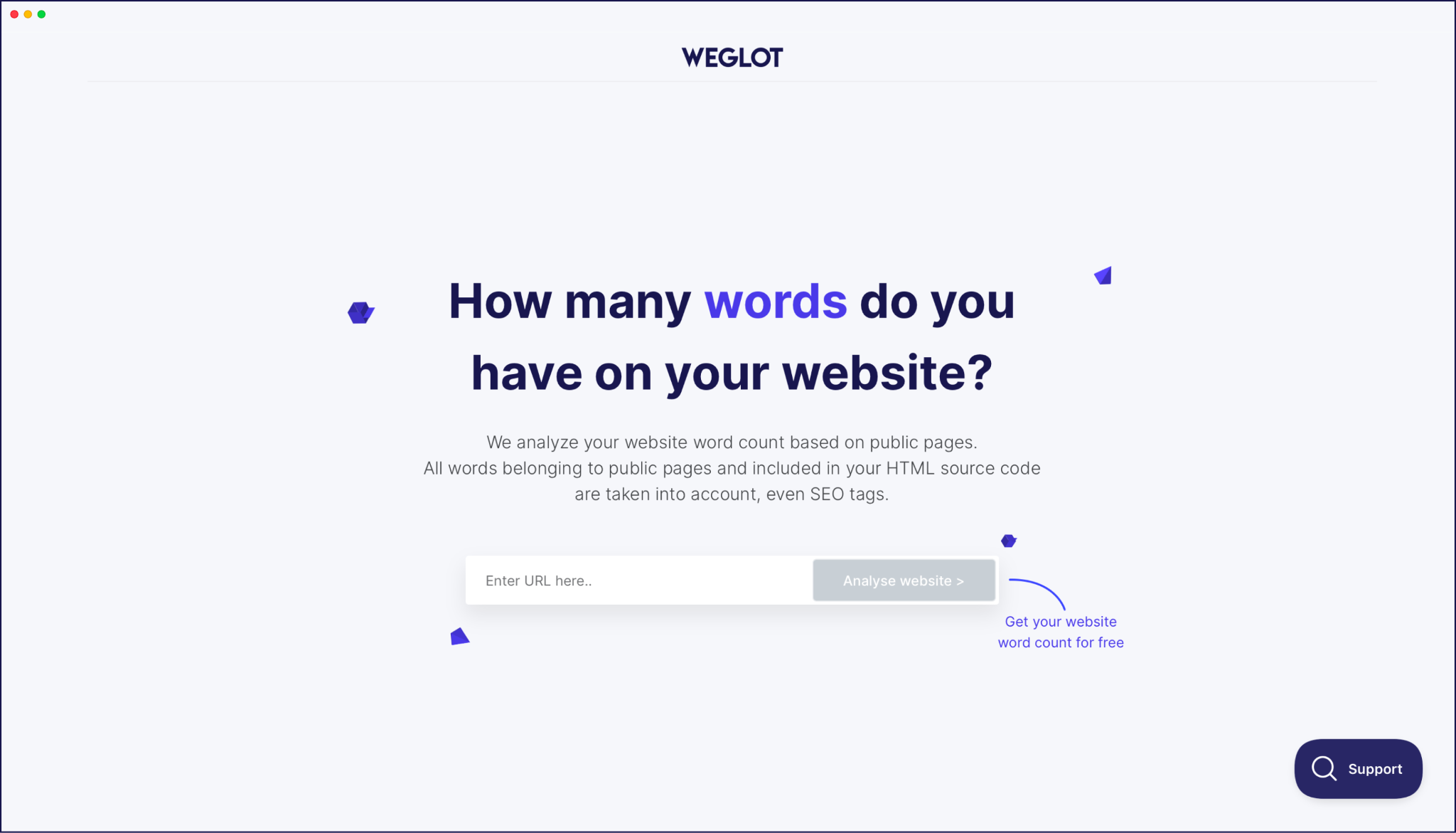 Weglot’s free word checker software