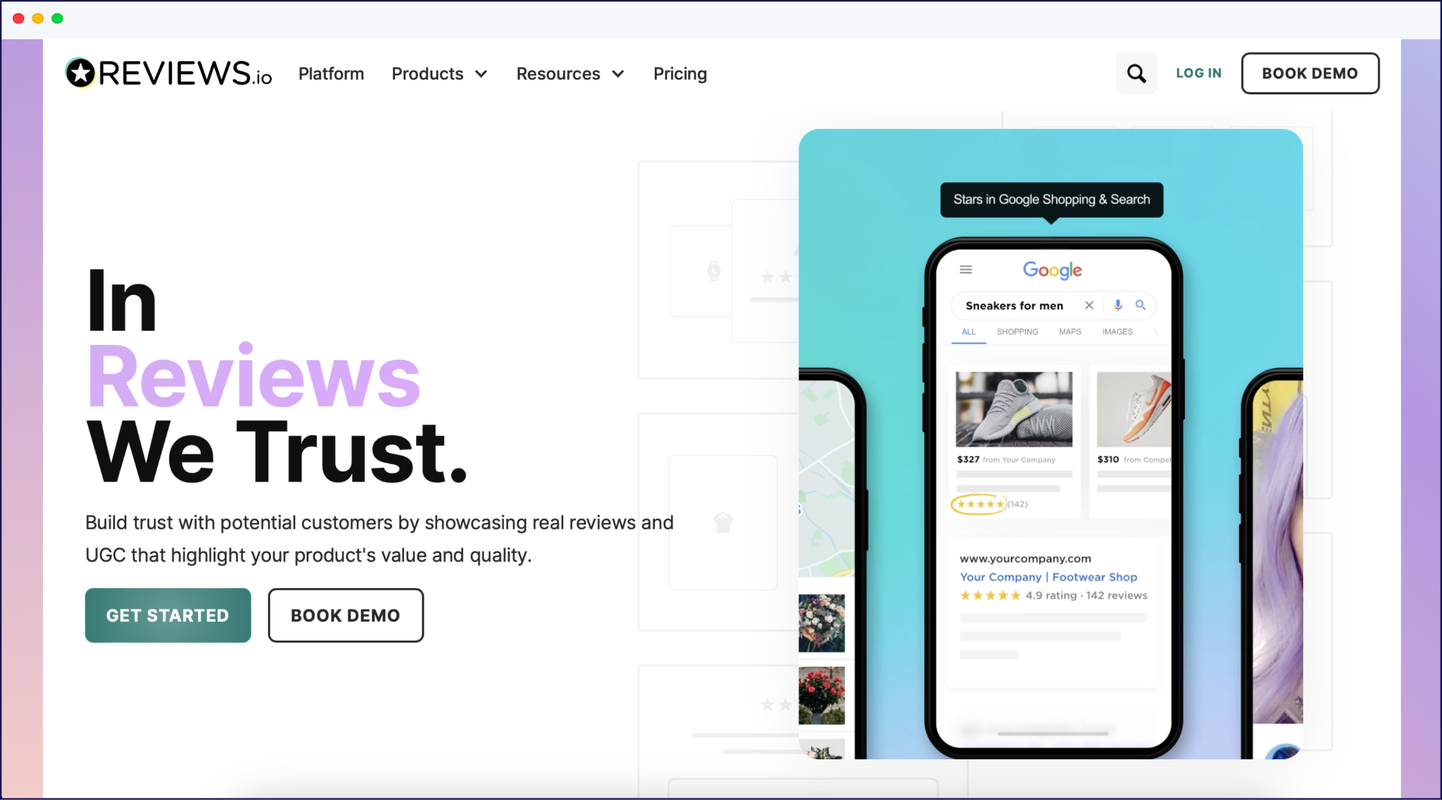REVIEWS.io homepage