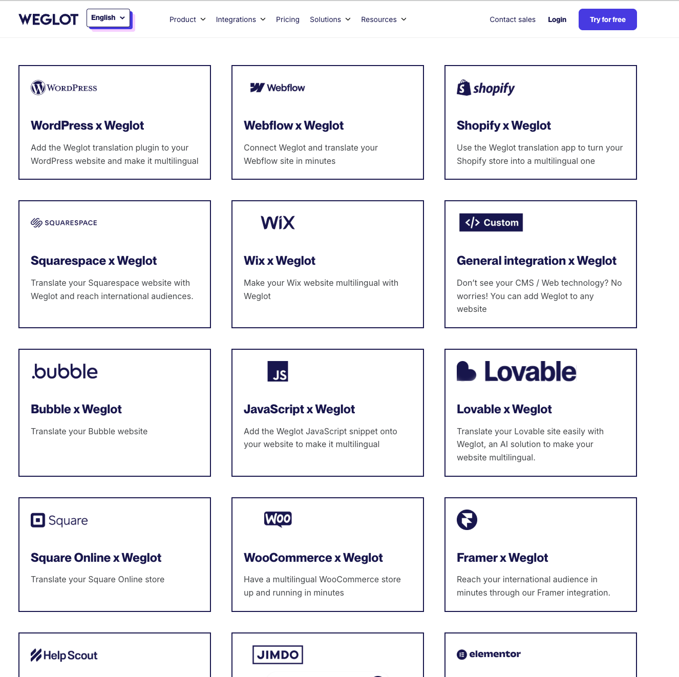 AI Website Translations Weglot integrations
