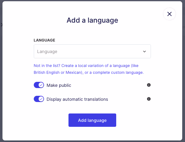 Add automatic translation in Weglot