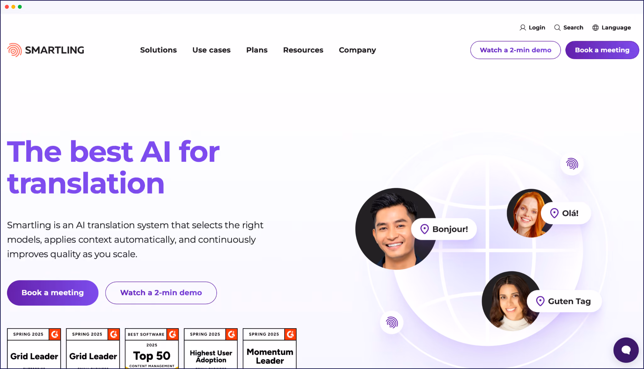 Smartling homepage