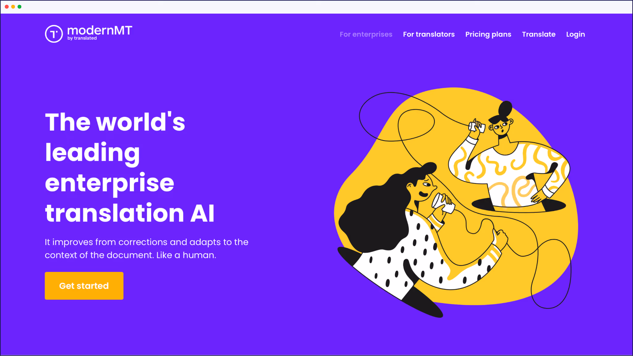 modernMT homepage