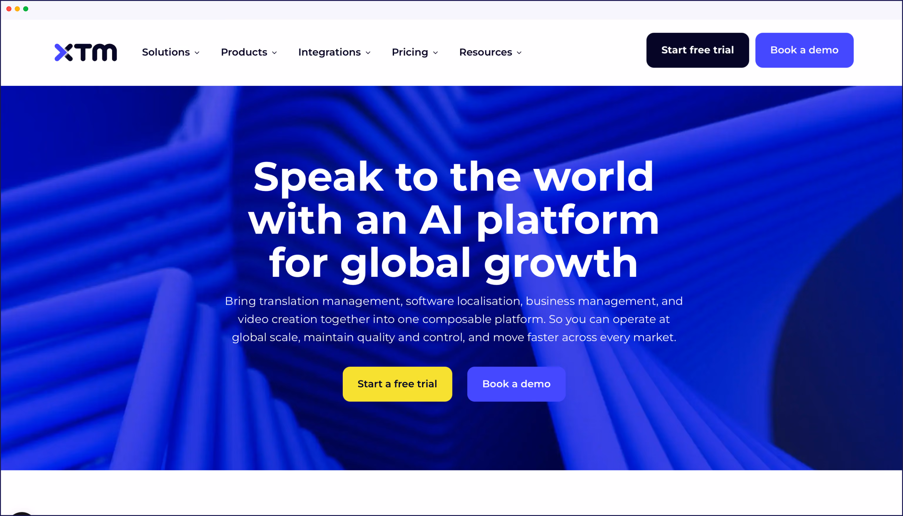 XTM homepage