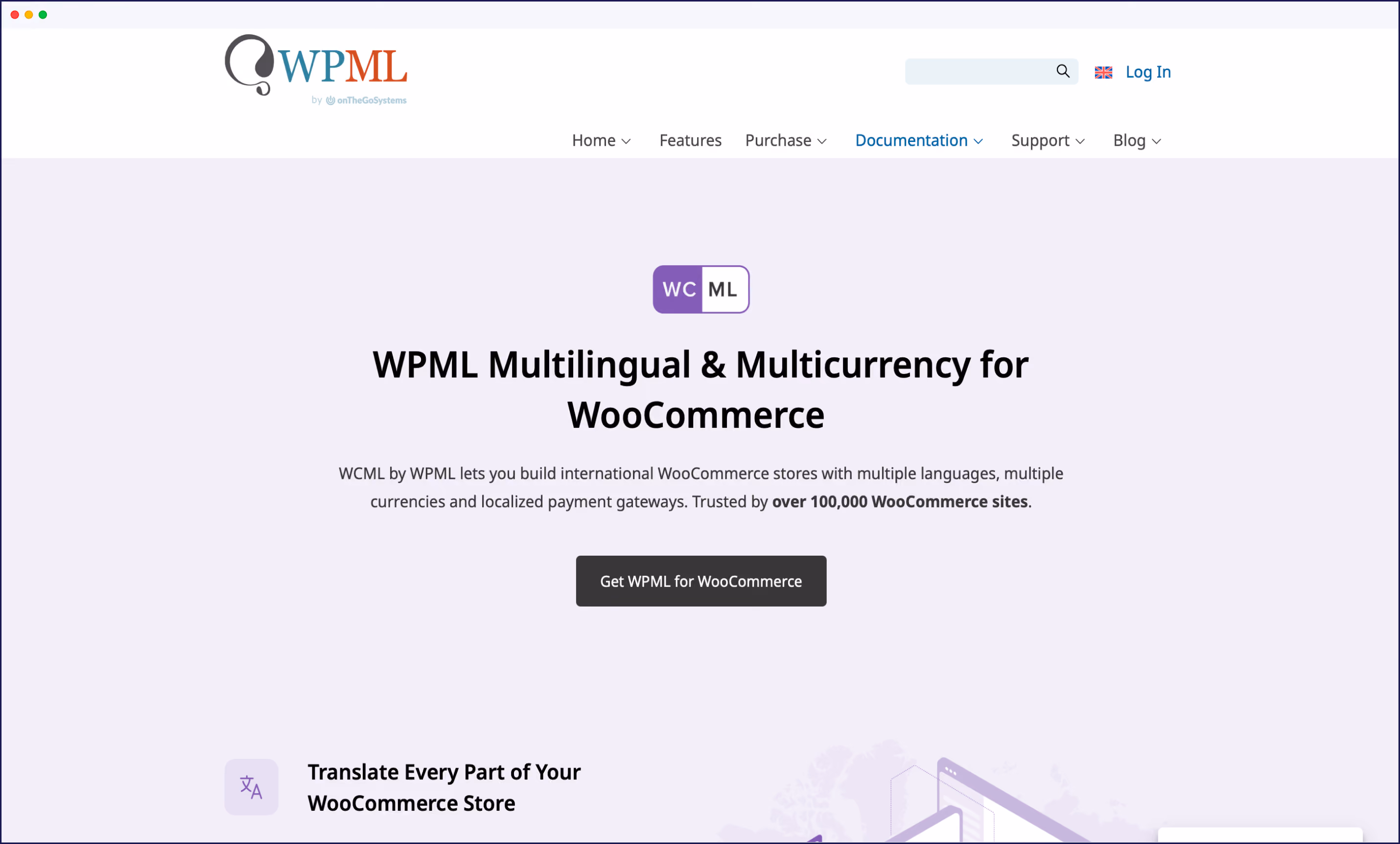 WPML multilingual & multi currency for WooCommerce page