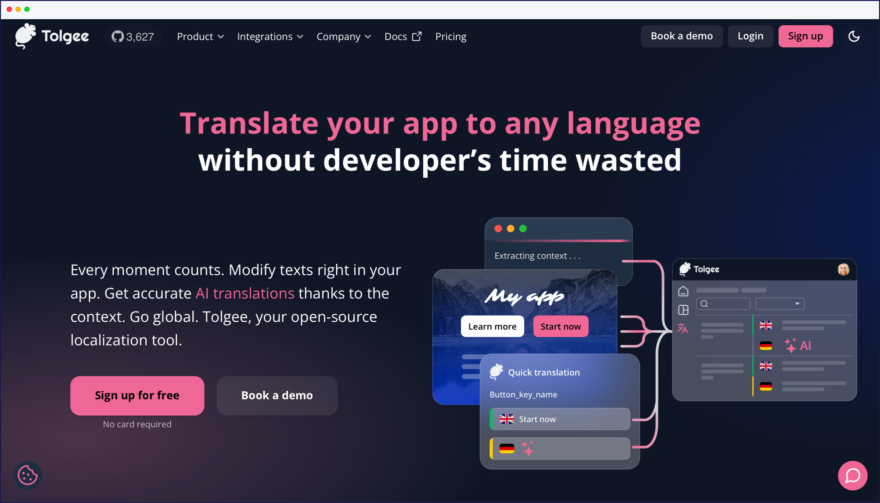 Tolgee homepage