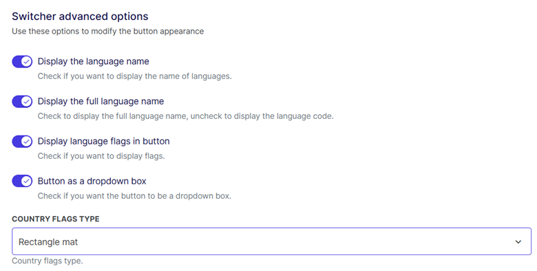 Personalizar el selector de idioma de Weglot
