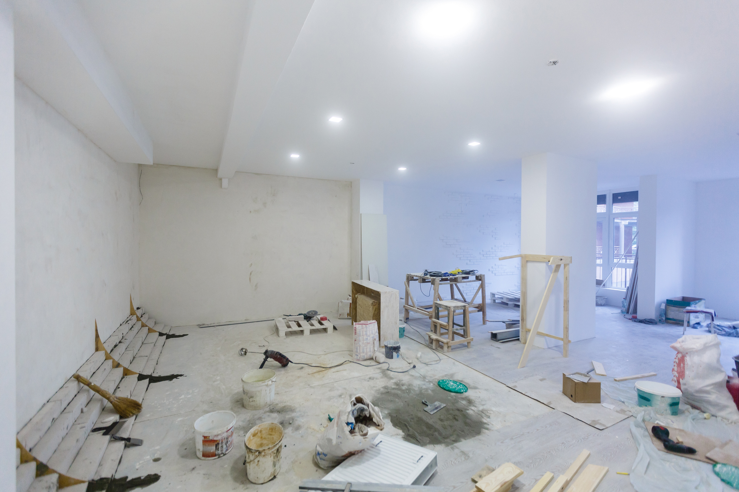 Commercial unit being fitted out