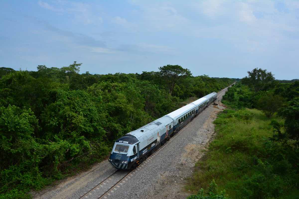 Operación del Tren Interoceánico en 2023. Foto: Gobierno de México. https://es.mongabay.com/2025/02/tren-interoceanico-mexico-defensores-violencia/