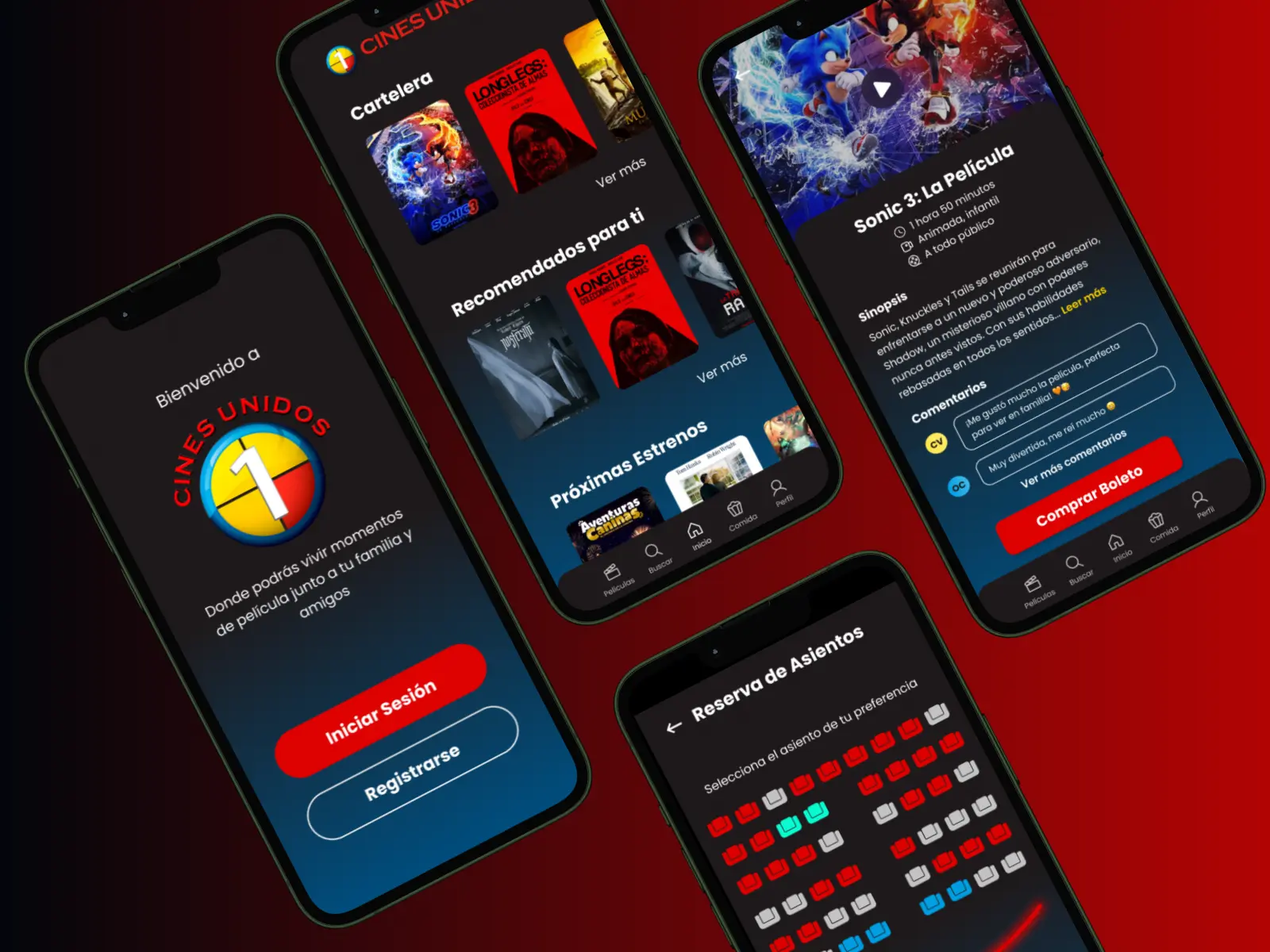Cinema App design 