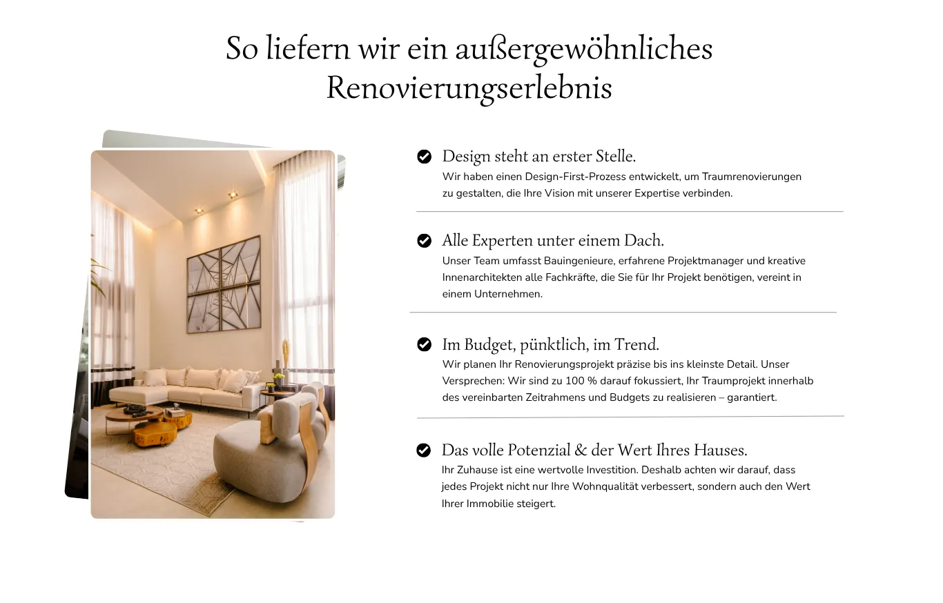 Ein Beispiel einer 5 Gründe Warum Section eines Innenausstatters