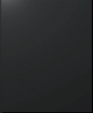 Luxe cabinet door in Pitch Black