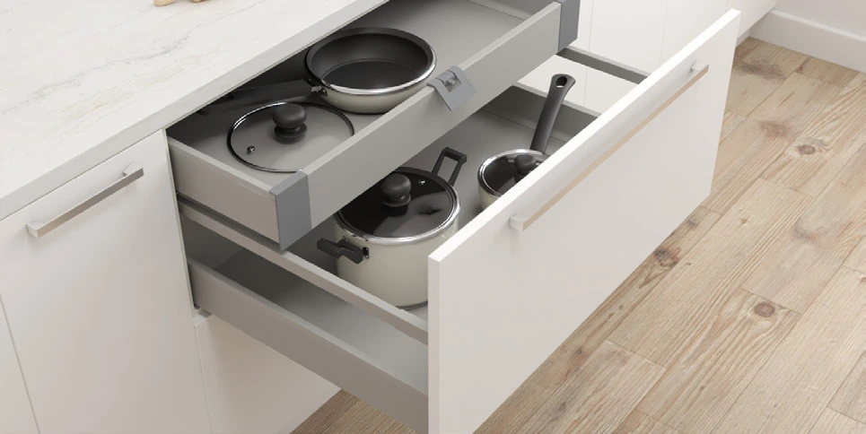 Interior roll-out drawers example
