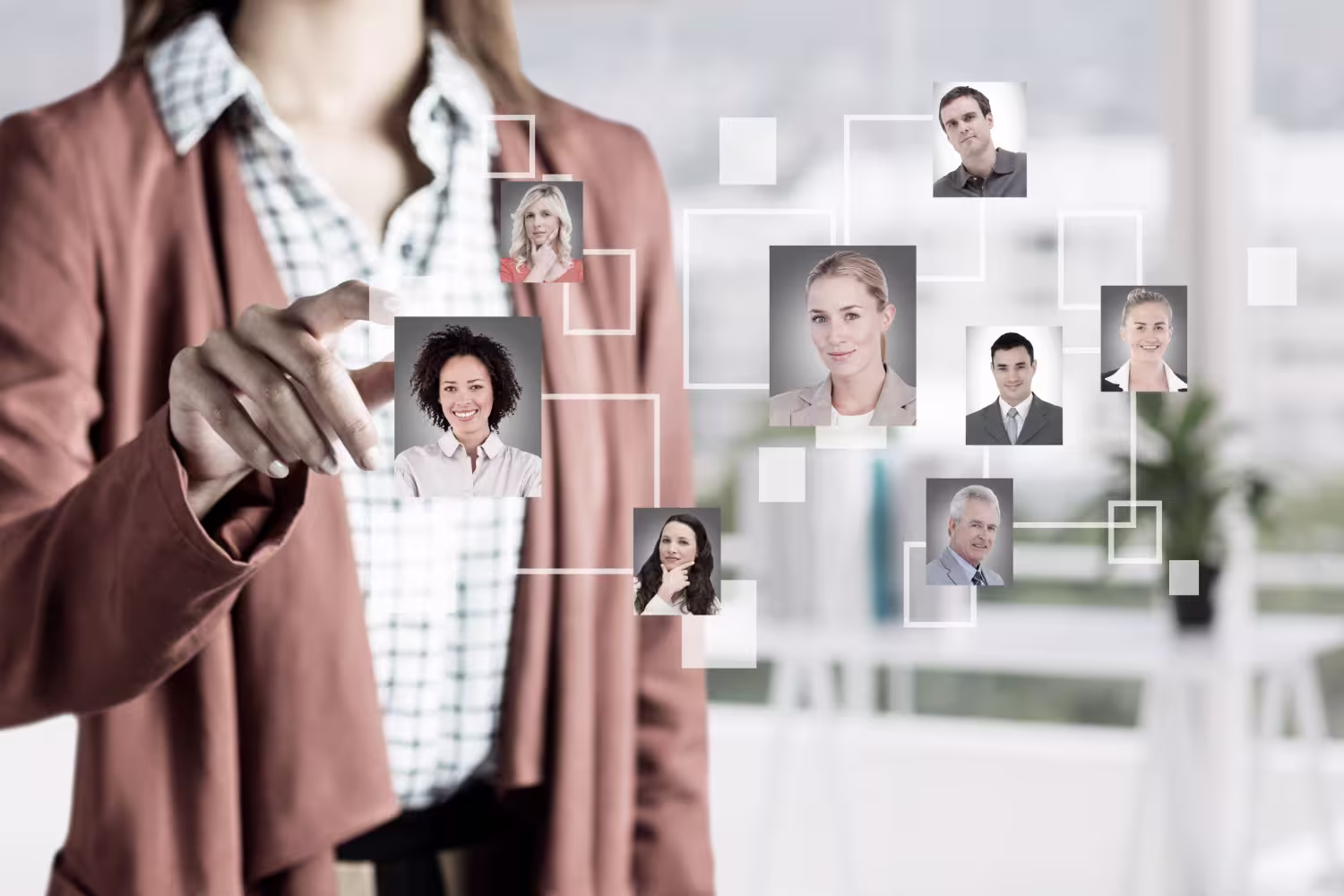 User interacting with AI-powered marketing interface for campaign personalization