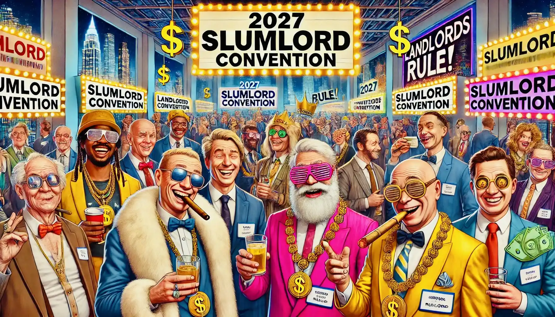 Inside the 2027 Slumlord Convention: Profits, Paranoia, and Particle Board