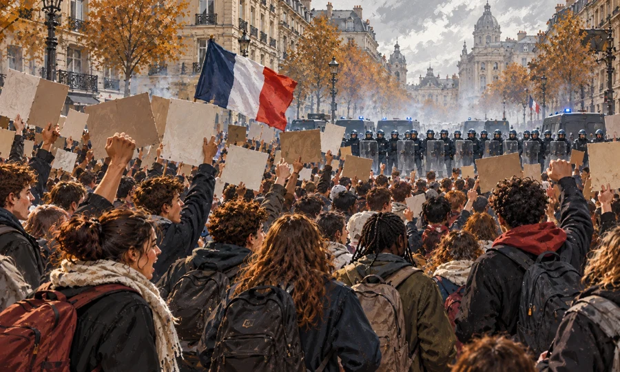 France’s School Protests Turn Into a National Crisis