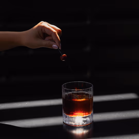 Cherry cocktail.