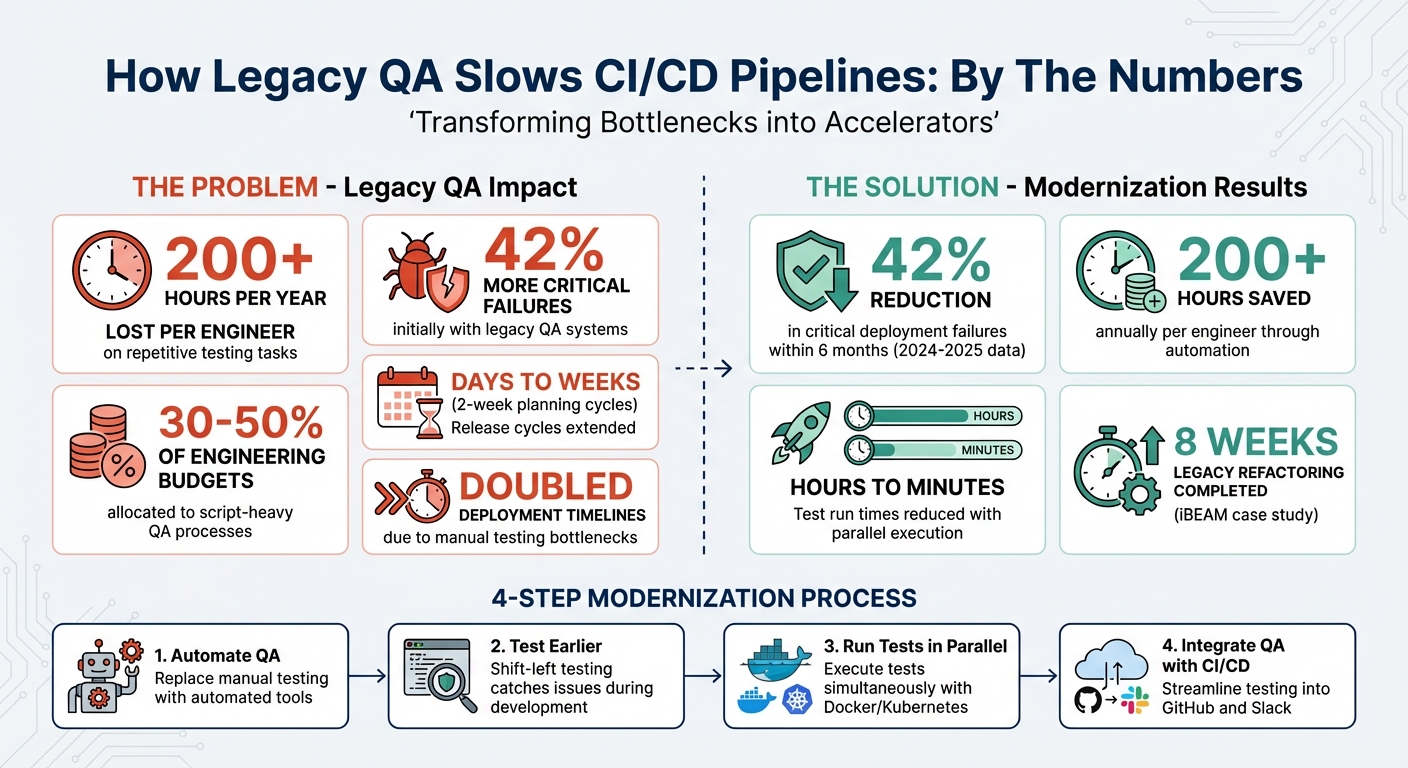 Impact of Legacy QA on CI/CD Pipelines: Key Statistics and Solutions