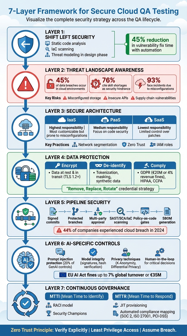 7-Layer Framework for Secure Cloud QA Testing Implementation