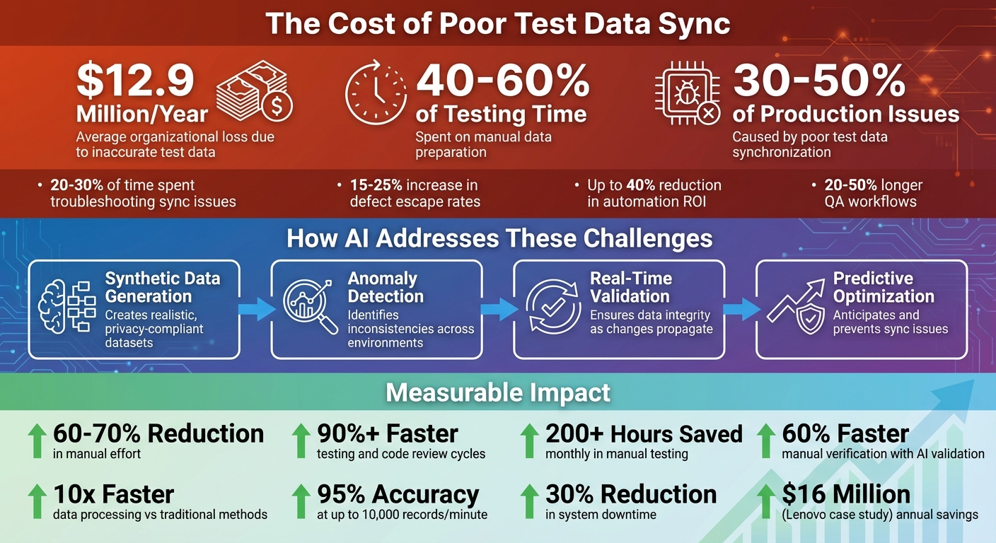 The Cost of Poor Test Data Synchronization: Key Statistics and AI Impact