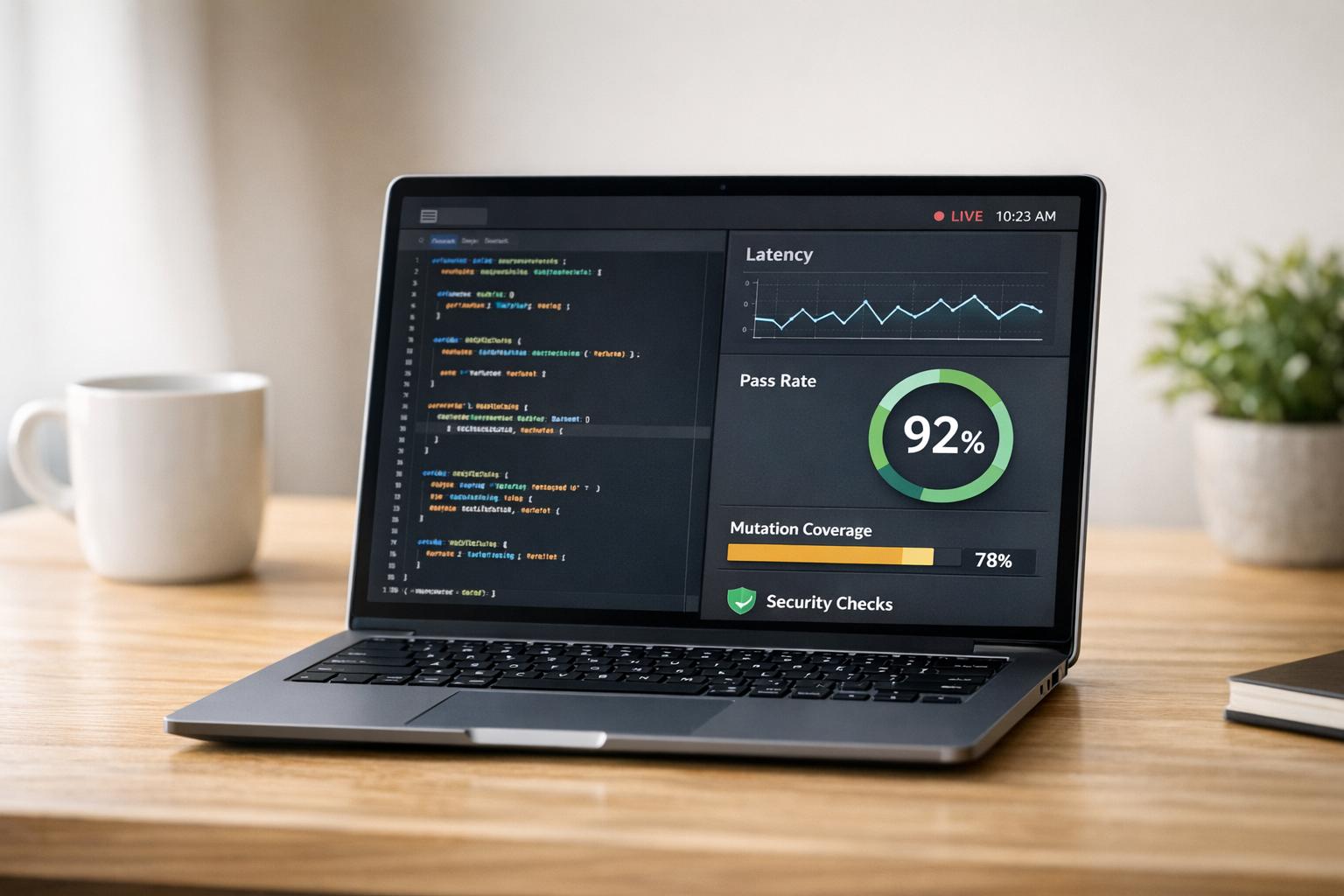Real-Time QA Metrics for AI-Generated Code