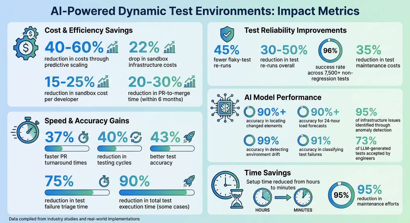 AI-Powered Test Environment Benefits: Key Performance Metrics and Cost Savings
