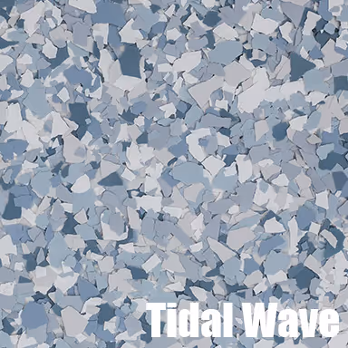 Epoxy Flake Flooring Color Tidal Wave