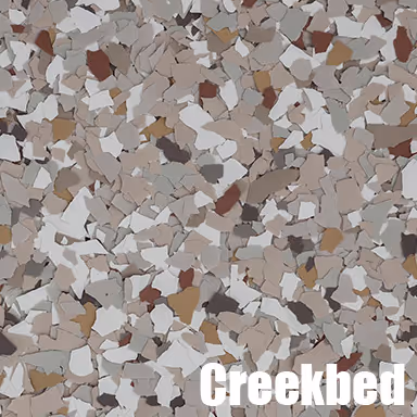 Epoxy Flake Flooring Color Creekbed