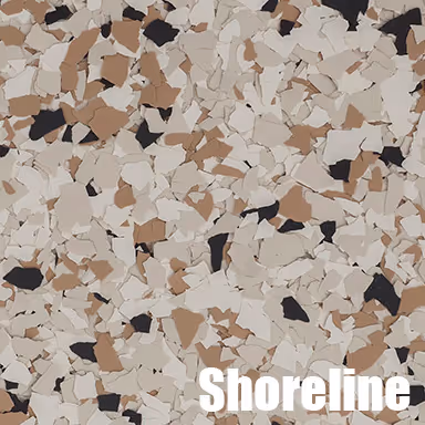Epoxy Flake Flooring Color Shoreline