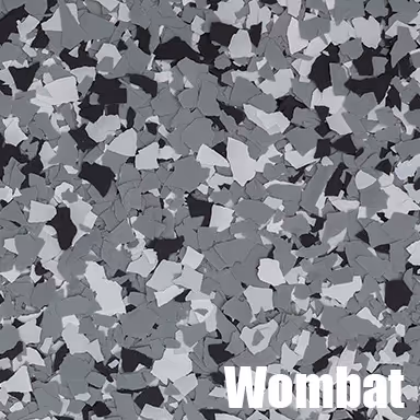 Epoxy Flake Flooring Color Wombat