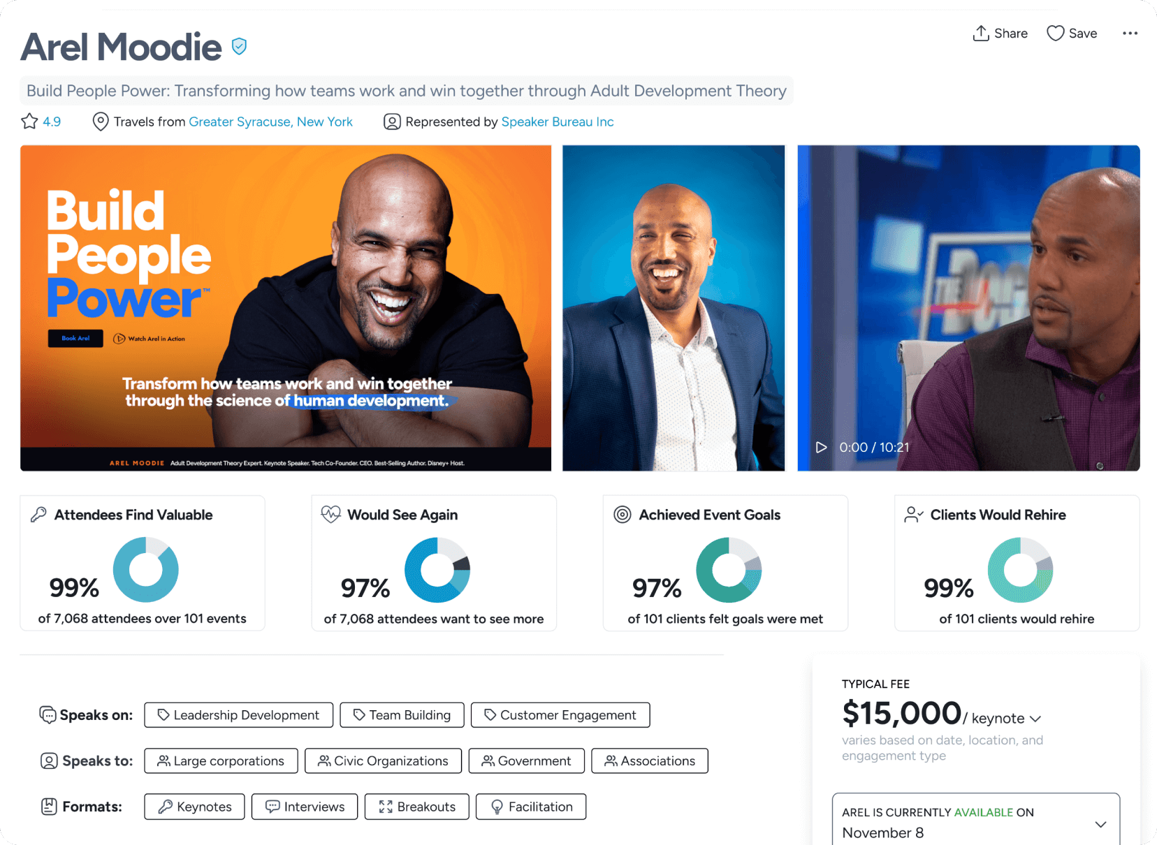 A Talkadot User Profile