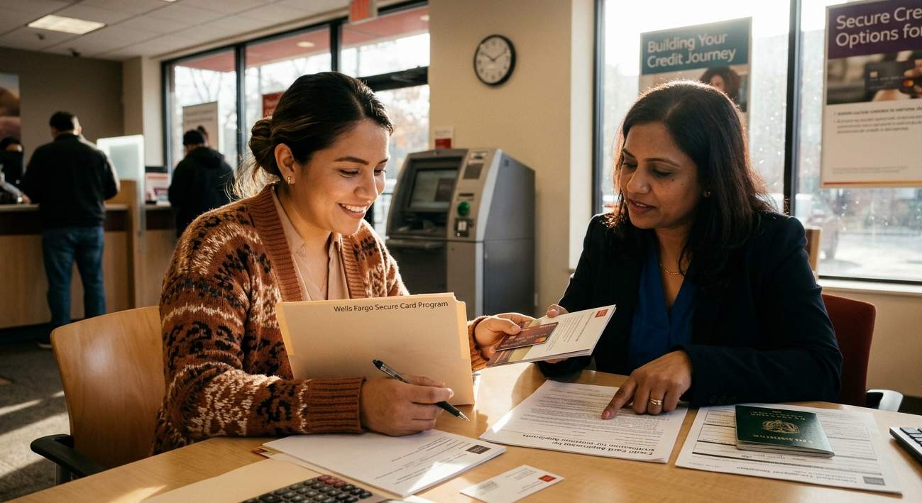 Non-citizen expat applying for secured credit card with bank advisor to build US credit