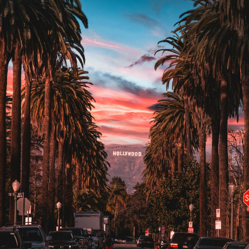 LA skyline at sunset, the city that's really many cities
