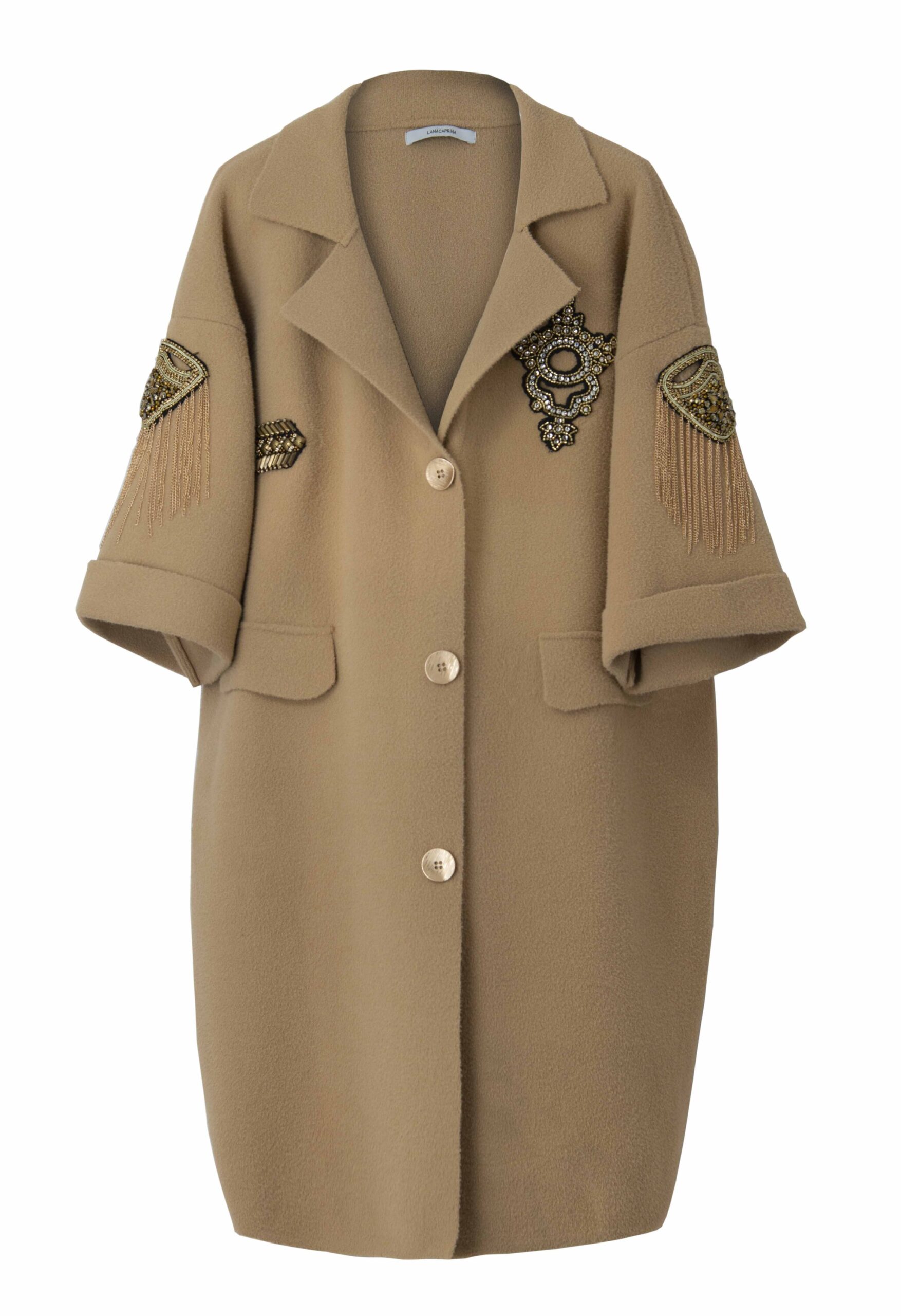 MANTEAU À MANCHES 3/4 AVEC ACCESSOIRES