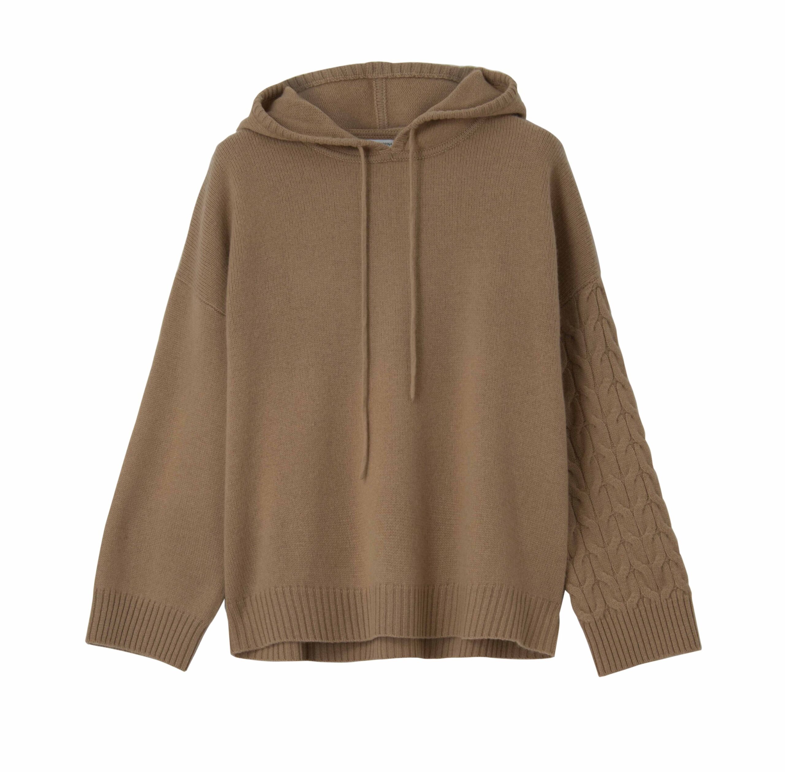  PULL EN CACHEMIRE À CAPUCHE