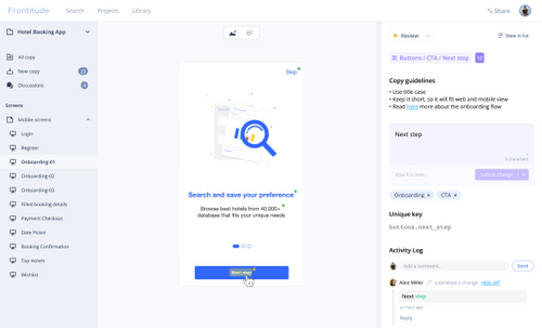 Frontitude - One place for your UX copy