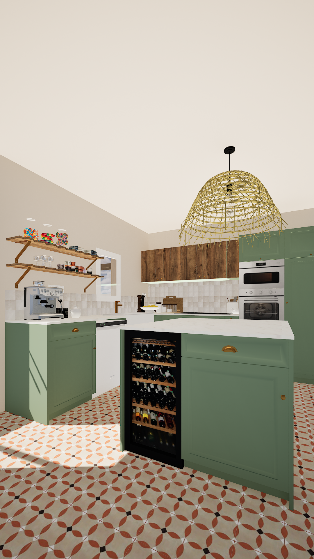 Cuisine cottage verte